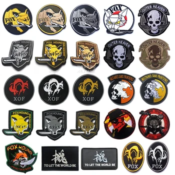 Нашивка FOXHOUND DOGE HOUND, значок СПЕЦИАЛЬНОЙ ГРУППЫ Metal Gear FORCE для рюкзаков, курток, военные нашивки для одежды, швейная одежда