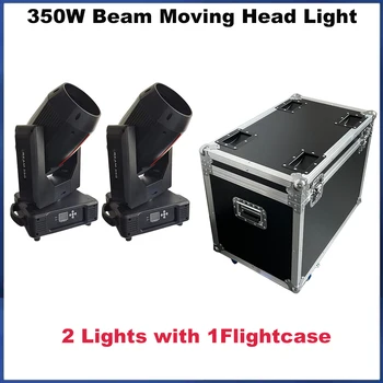 Нет налога Движущийся головной светильник Beam 17r мощностью 350 Вт с экраном кнопок с эффектом двойной призмы Flightcase для сцены, концерта, клубного диджейского шоу