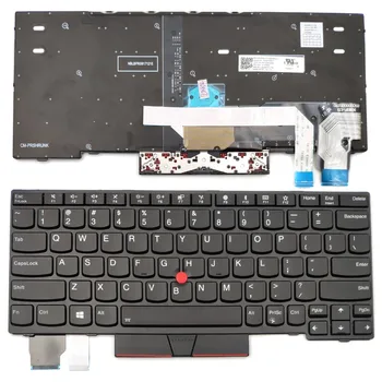 Новая Клавиатура для ноутбука Lenovo Thinkpad X280 X280 Type 20KF Серии 20KE US С подсветкой 01YP120