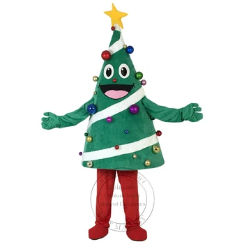 Новая Тема Костюма Талисмана рождественской елки для взрослых, маскарадный костюм, Реклама