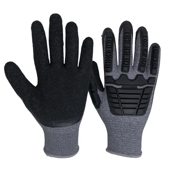 Новое поступление 13-граммовых механических перчаток из черного латекса с нейлоновым покрытием, защитных перчаток для садовых конструкций NG2028