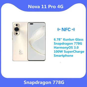 Новый Оригинальный Мобильный Телефон Huawei Nova 11 Pro 4G 6,78 