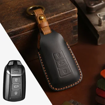 Новый Роскошный Кожаный чехол для автомобильных ключей, Брелок-протектор для Dongfeng Aeolus Smart Auto Accessories, Держатель для брелка, сумка-чехол для ключей