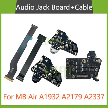 Ноутбук A1932 A2179 A2337 Плата Аудиоразъема для наушников с кабелем 820-01124-A 820-01992-A для MacBook Air Retina 13