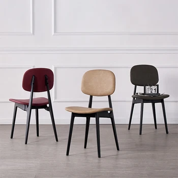 Обеденные стулья из скандинавской кожи, удобные, экономящие пространство дизайнерские милые стулья, прозрачная мебель для гостиной для взрослых