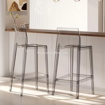 Обеденный итальянский кухонный стул Пластиковый стул для ресторана Nordic Creative Серый Передвижные мебель для дома El Hogar MAYYH