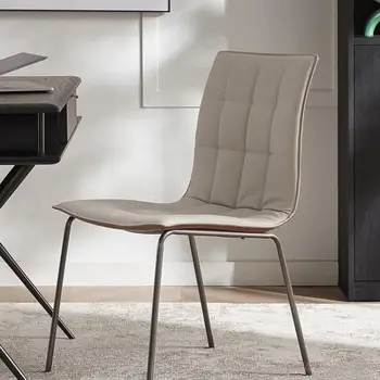 Обеденный стул Итальянский Современный простой домашний стул для гостиной Nordic Light Роскошный Минималистичный обеденный стул для гостиничного кабинета