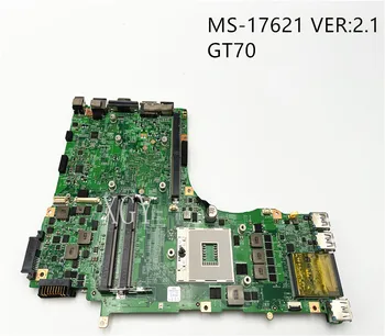 Оригинал для материнской платы ноутбука MSI GT70 MS-17621 MS-1762 REV: 2.1 Материнская плата PGA989 DDR3 HM77 100% Протестирована Быстрая доставка