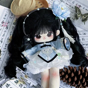 Оригинальный костюм Chinoiserie Gardenia Lolita Girl Petal Dress, костюм для 20-сантиметровой плюшевой куклы, переодевание, наряд для косплея, подарок