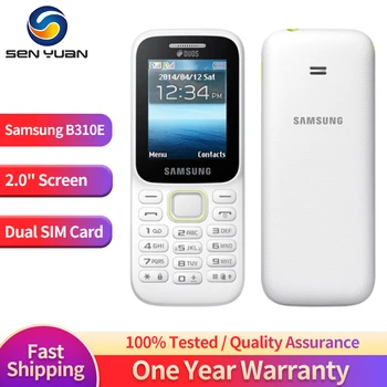 Оригинальный разблокированный мобильный телефон Samsung Guru Music 2 B310E 2G с двумя SIM-картами, 2,0 TFT-дисплей, английская/Русская клавиатура, мобильный телефон
