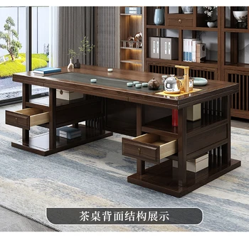Офисный чайный столик Чайный сервиз Современное домашнее Кунг-фу Интегрированный Чайный столик в новом китайском стиле