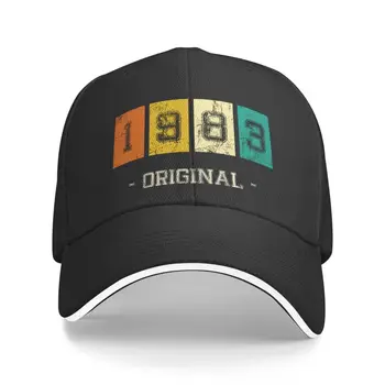 Персонализированная винтажная бейсболка 1983 года рождения для мужчин и женщин, дышащая спортивная шляпа для папы.