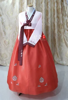Платье Ханбок, Сшитое На Заказ Корейской Традиционной Женщиной, Корейский Национальный костюм Ханбок