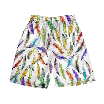Пляжные шорты Мужская и женская одежда с 3D цифровой печатью повседневные шорты Модный тренд парные брюки 17