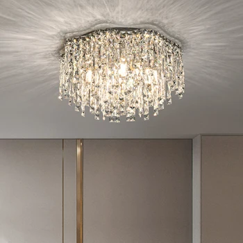 Потолочная люстра 2023 декор гостиной gilr дизайн спальни светодиодный потолочный светильник для столовой crystal light кухонный блеск