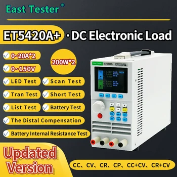 Программируемая электронная нагрузка постоянного тока ET54A + Обеспечивает Высокое разрешение и точность 1 мВ / 1 мА Благодаря Превосходному Тестеру заряда батареи.