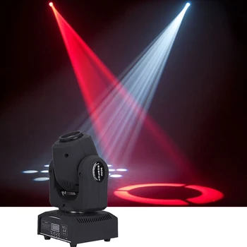Профессиональный Сценический светильник 30 Вт Mini LED Изображения Gobo Moving Head Spot Light Club DJ Stage Lighting Party Disco Moving Head Light