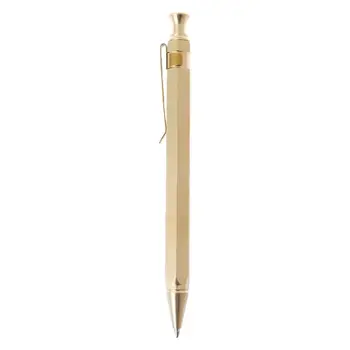 Прочная шестигранная металлическая бизнес-шариковая ручка 0,5 мм с наконечником Офисная школьная ручка JIAN