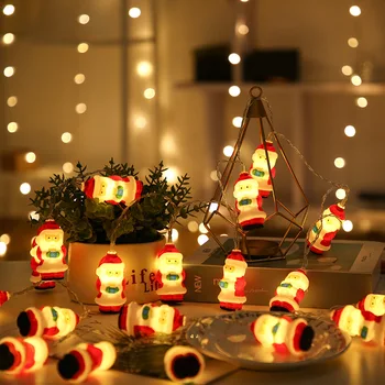 Рождественские 20 светодиодных гирлянд для вечеринок, светодиодные гирлянды на батарейках, Рождественская вечеринка, Свадьба, Рождественское украшение