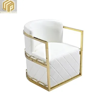 Роскошное кресло с акцентом из нержавеющей стали, подлокотник для гостиной, бархатный односпальный диван для домашнего отеля