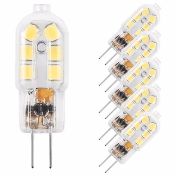 Светодиодная лампа G4, Двухконтактная лампа 12V JC, Замена галогенной лампы мощностью 20 Вт, Теплый белый 3000K, 5 упаковок ST135
