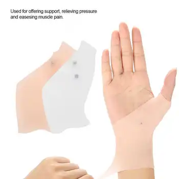 Силиконовая гелевая перчатка для запястья, перчатки для магнитотерапии, перчатки для поддержки большого пальца руки, корректор давления, Массажная перчатка для снятия боли