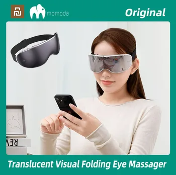 Складной визуальный массажер для глаз Momoda, объемная 3D массажная головка, инструмент для защиты глаз, Акупунктурная Массажная маска для глаз с Bluetooth
