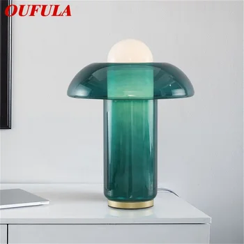 Современная креативная зеленая настольная лампа OUFULA Nordic LED Настольное освещение Декоративное для домашней гостиной