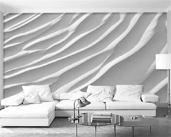 Современная минималистичная мода абстрактные трехмерные полосы скандинавская гостиная спальня диван телевизор фон стены пользовательские обои