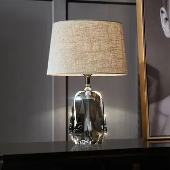 Современная роскошная хрустальная настольная лампа TEMAR, настольные лампы со светодиодной подсветкой, креативные для дома, гостиной, спальни, прикроватного декора.