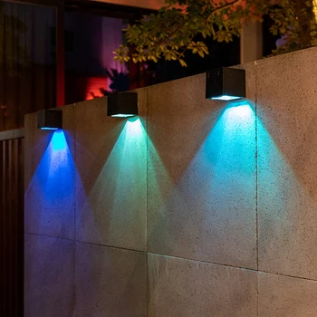 Солнечные светодиодные садовые настенные светильники продолжительностью освещения 8 часов ABS Солнечные фонари для дорожек, тротуаров, балконов