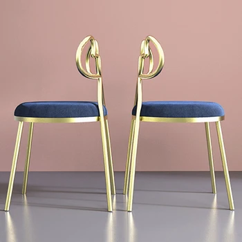Стильный дизайн обеденного стула для спальни, современное золотое Эргономичное минималистичное кресло со спинкой, туалетный столик для макияжа в кафе, предметы домашнего обихода Sillas