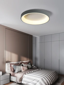 Теплая лампа для спальни, скандинавский минимализм, современные итальянские круглые светодиодные лампы, освещение гостиной, креативный потолочный светильник для спальни
