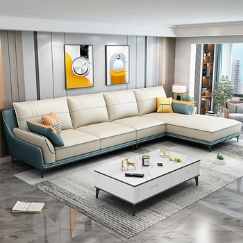 Тканевый диван для современной гостиной итальянского минималистского размера, домашний диван из латексной ткани