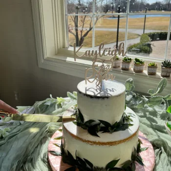 Топпер для торта с индивидуальным названием, персонализированный топпер для торта на день рождения или вечеринку, персонализированный топпер для торта с индивидуальным названием