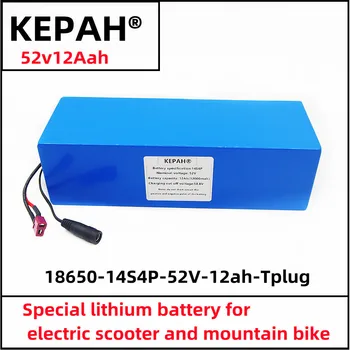 Универсальный литиевый аккумулятор 52V12ah подходит для электрических велосипедов, скутеров, горных велосипедов и зарядных устройств мощностью 250-1000 Вт +.