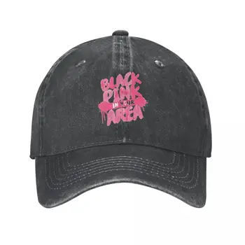 Черная Розовая бейсболка в вашем районе, Винтажная потертая джинсовая кепка-снэпбэк для мужчин и женщин, уличные неструктурированные мягкие шляпы, кепка