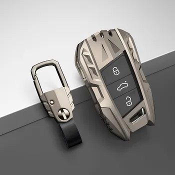 Чехол для ключей автомобиля Volkswagen VW Tiguan MK2 Magotan Passat B8 C Для Skoda Superb A7 17 2018 2019 2020 чехол для ключей брелки