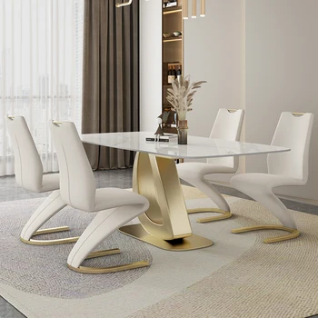 Шиферный кухонный стол, стулья, Центральная комбинация, Маленькая квартира, современные обеденные столы, Роскошный обеденный набор Muebles Para Hogar