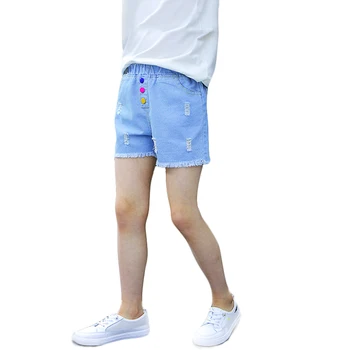 Шорты для девочек Летние джинсовые шорты для девочек Детская повседневная внешняя одежда в иностранном стиле Джинсовые шорты Детская одежда для детей от 2 до 15 лет