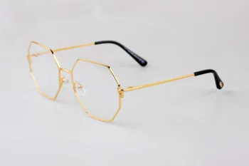 Элитный бренд TF5939 Мужские очки по рецепту врача из легкого титанового сплава неправильной многоугольной формы Модные женские очки для чтения